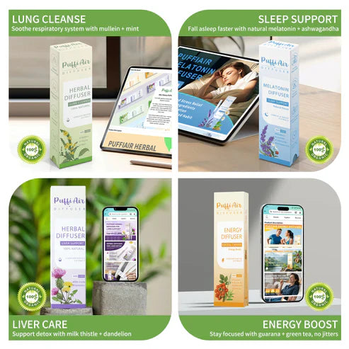 PuffiAir- Pure Herbal Diffuser for Natural Health Support