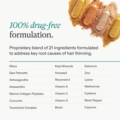 Nutrafol Women's Balance Hair Growth Supplements, Clinically Proven for Visibly Thicker Hair and Scalp Coverage