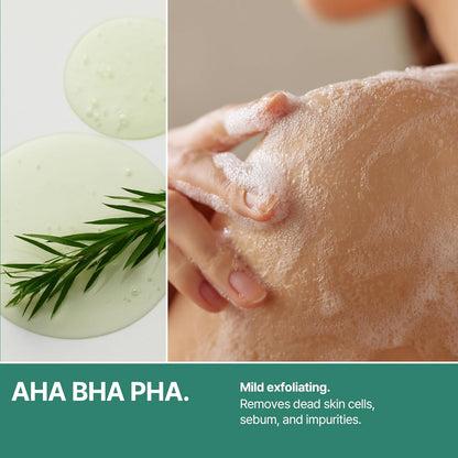 SOME BY MI AHA BHA PHA 30 Days Miracle Acne Clear Body Cleanser 13.5oz – Salicylic Acid & Tea Tree Acne Body Wash – Deep Cleansing, Sulfate & Paraben Free Korean Skin care