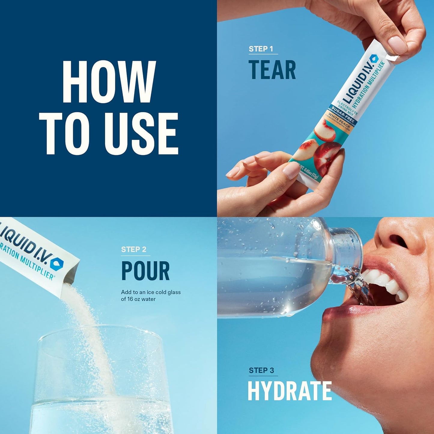 Liquid I.V. Sugar-Free Hydration Multiplier - Ring Pop Cherry - Hydration Powder Packets | Electrolyte Powder Drink Mix | Convenient Single-Serving Sticks | 8 Vitamins & Nutrients | 1 Pack (14 Servings)