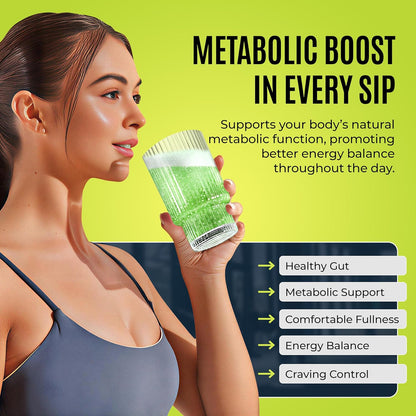 MOCKTALE-1 GLP-1 Supplement, Support Natural GLP 1 Production Drink for Weight Loss, Appetite Control & Metabolic, with Berberine, Akkermansia, Ceylon Cinnamon, Lemon Mint Flavor, 30 Packets